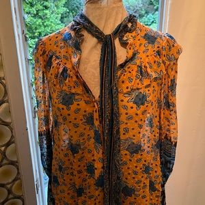 Ulla Johnson floral top and skirt Size small